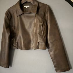 Women’s 12th Tribe Leather Jacket, “L”- Very Clean & Good Conditions 