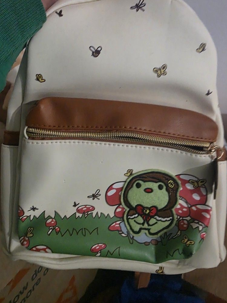 Little Frog Mushroom Mini Backpack