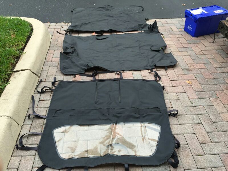 I STILL HAVE THIS,,, Jeep cj 7 3 tops. Bikini, back seat cover rear seat divid