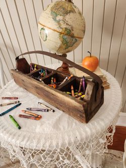 Charming Vintage wooden caddy