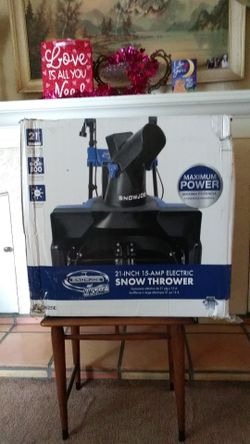 Snow Joe Ultra machine 21 inch 15 amp snow thrower