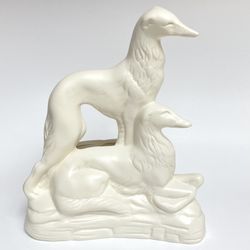 Art Deco Borzoi Russian Sighthound TV Lamp Base