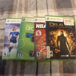 Xbox 360 4 Games None Are Scrachted And In Doing 15 A Game 