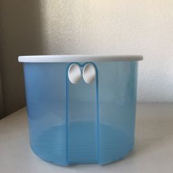 Tupperware Fridgesmart 3998A Large Storage Container 20 Cup Vented Round Blue