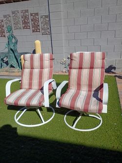 Pair Of Patio Chairs Very Comfortable Cash Only Please