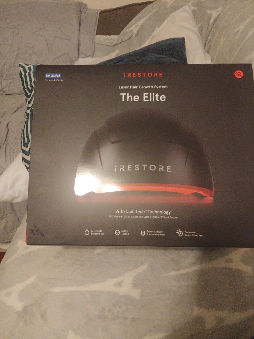 Brand New Irestore Elite Hair Laser Helmet