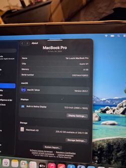 2020 macbook pro with touchbar & M1 chip