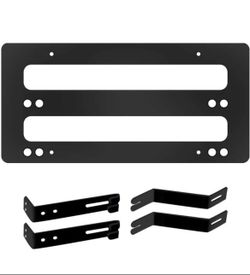 Tesla Front License Plate Mount for Tesla Model 3/Y 2016-2023 - Upgrade Grille-Safe,Height-Adjustable, High-Density Metal-Made, No Reg. Retail $28.95