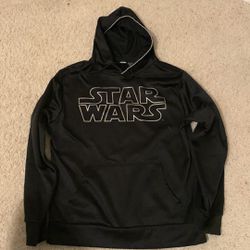 Official Star Wars Black with Reflective Gold Pullover Hoodie