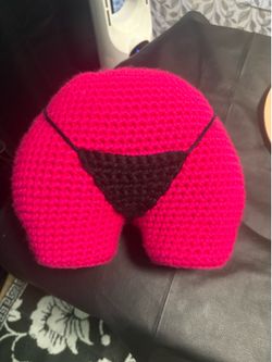 Crochet large booty pillow