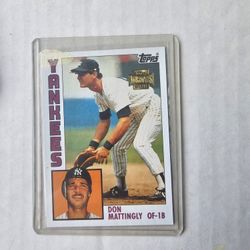 DON MATTINGLY YANKEES 2001 TOPPS ARCHIVES 