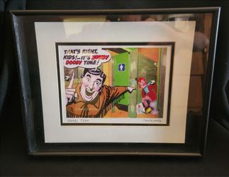 Nelson De La Nuez Framed Pop Art Print "Doody Time" Howdy Doody Parody