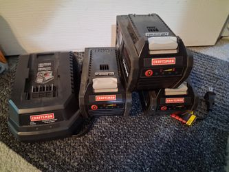 3 craftsman 40 v diehard battery and charger