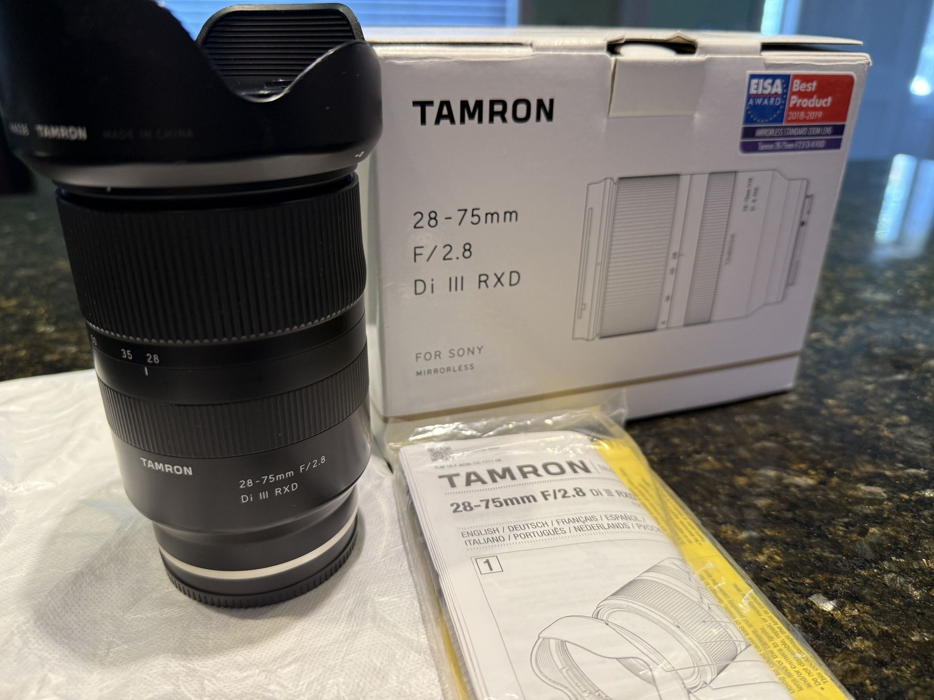 Brand New Tamron 28-75mm Lens For Sony FE/ E Mount Camera