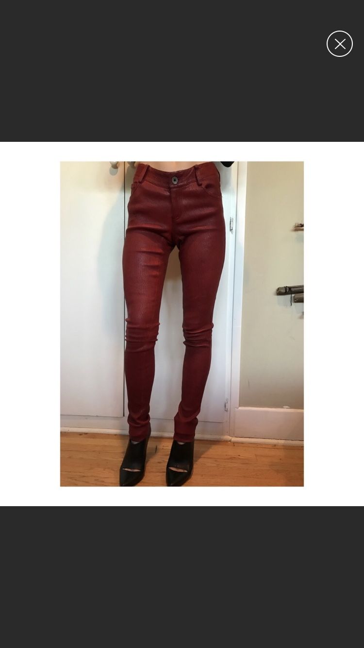 Alice & Olivia Leather Pants