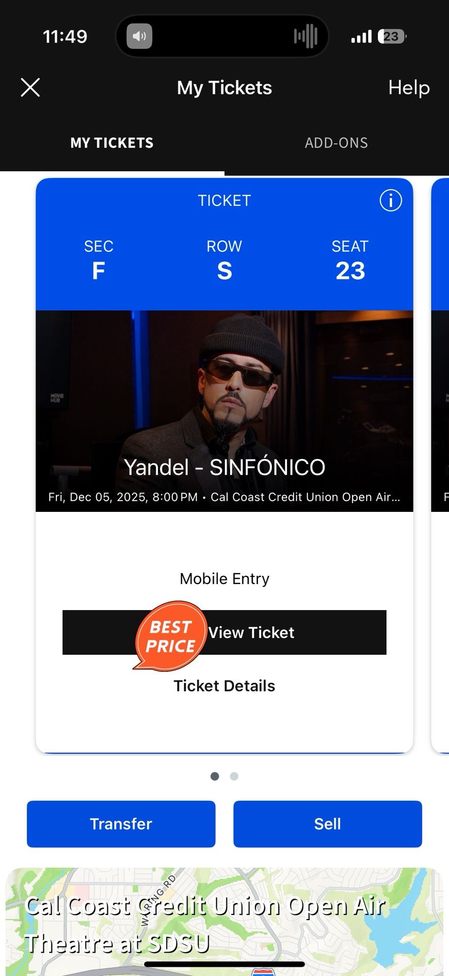 Concert Tickets For Yandel- SINFÓNICO 