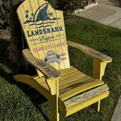 Margaritaville Landshark Lager Adirondack Patio Chair Jimmy Buffet Collectible 