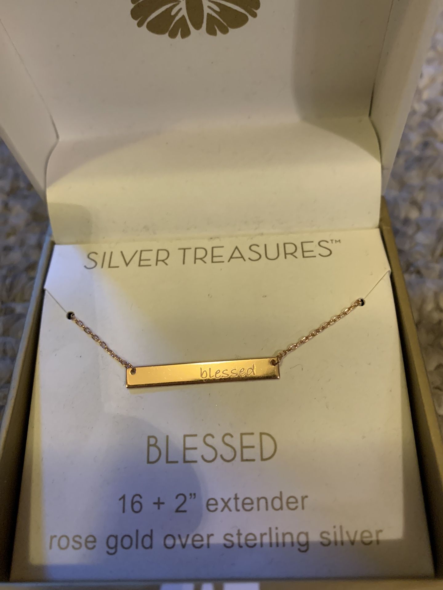 Sterling Silver Blessed Necklace