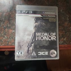 Ps3 Game Medal Of Honor 