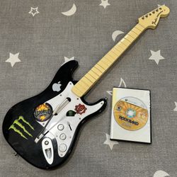 BROKEN Rock Band guitar for Xbox 360 with Country track pack