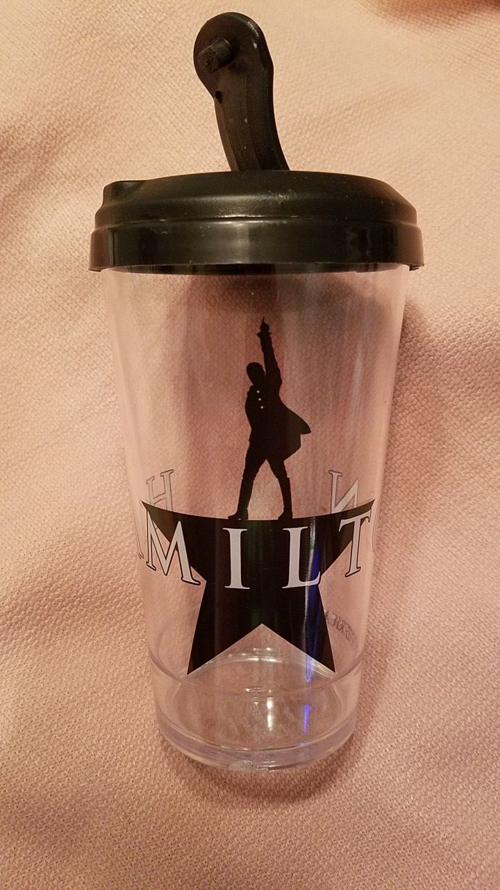 Broadway official Hamilton souvenir travel cups