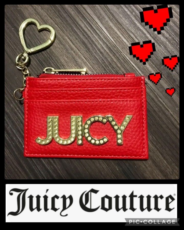 Juicy Couture Keychain Wallet Cardholder/Coin Purse New