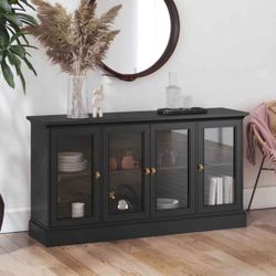 Everywhere Console for 65" TVs, Black Oak 