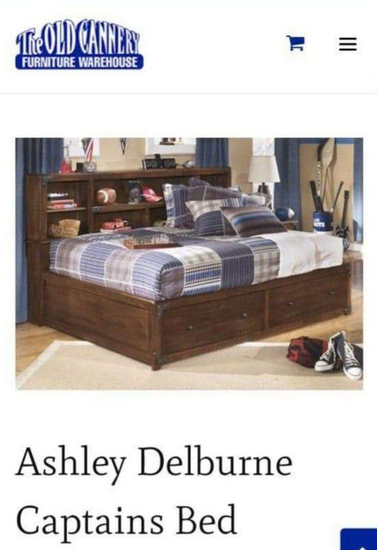 Full Size Bed Frame with Storage 