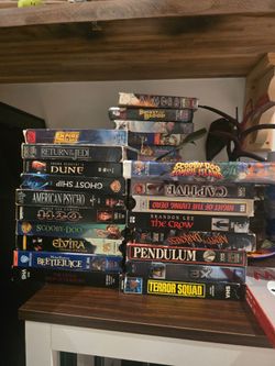 VHS horror movies lot