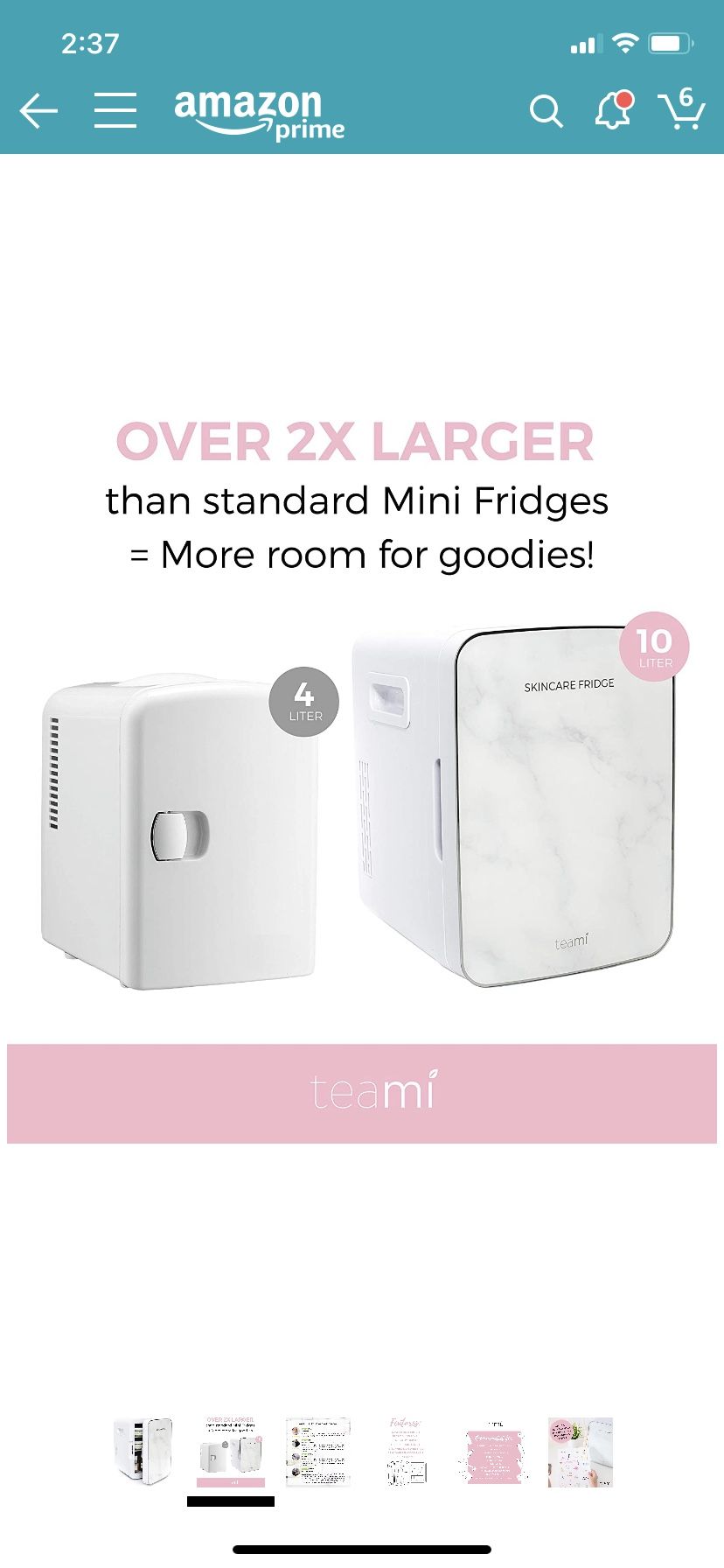 Teami Skin Care Fridge