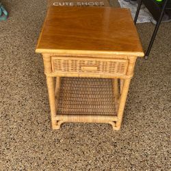 bamboo end table