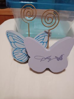 Dolly Parton photo holders purple and blue