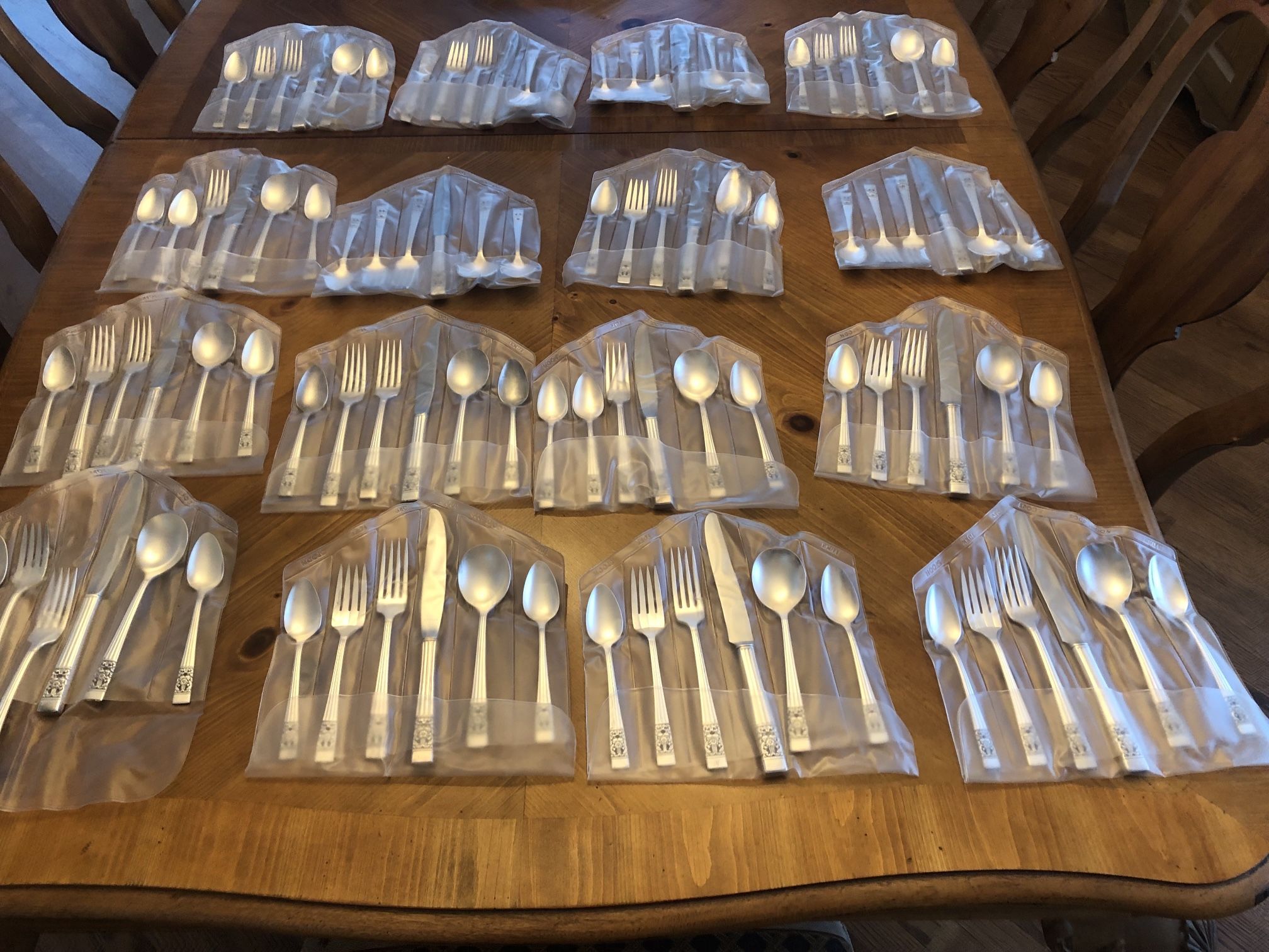 Large Silver Plate Flatware- Coronation By Oneida