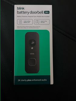 New - Latest 2k blink wireless video doorbell and blink mini camera