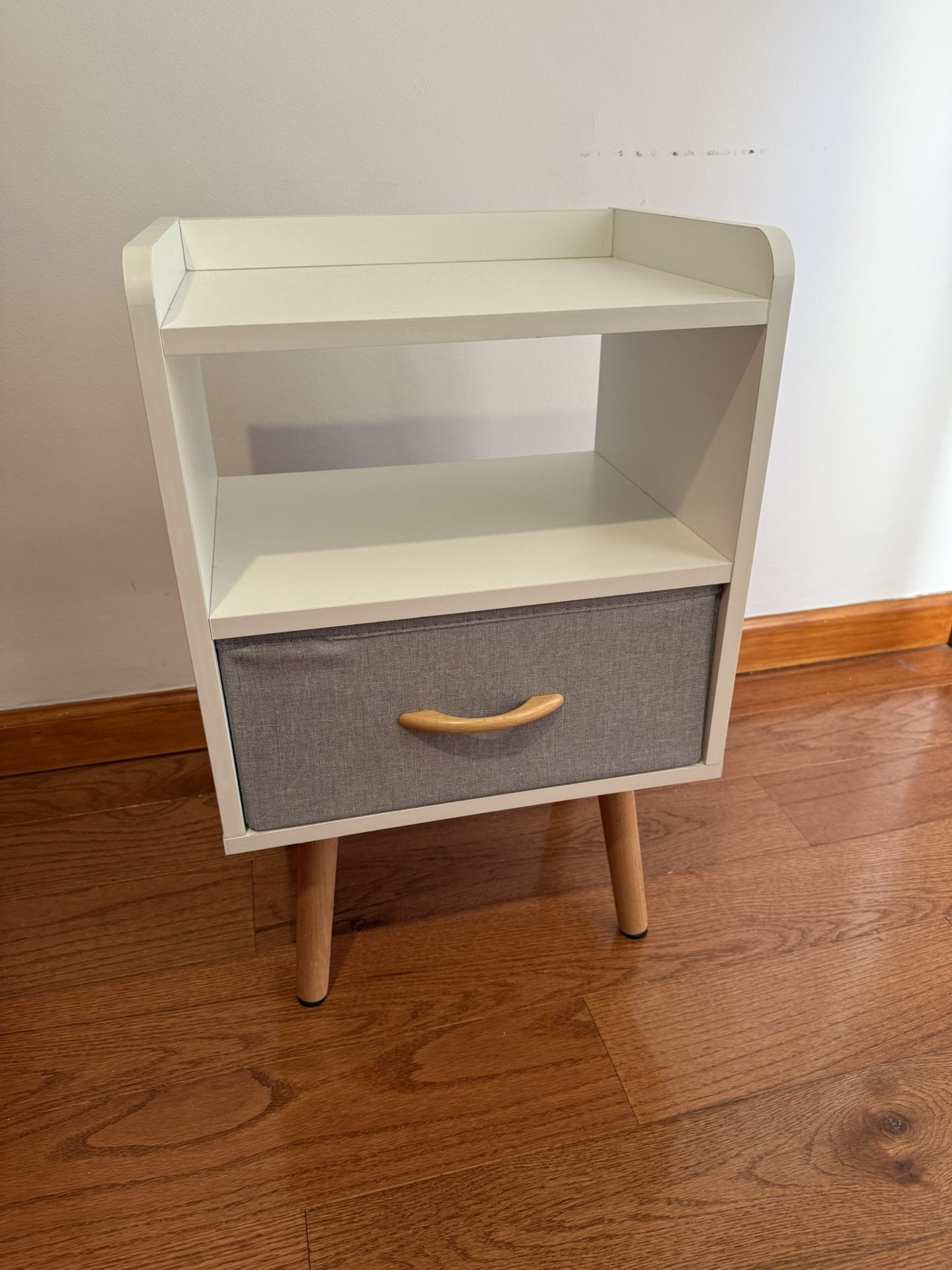 Modern White Nightstand