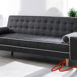 New! Classy Comfy Large Sofa Bed Sleeper !! With Built In Lounger! 