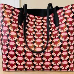 Kate Spade New York Out Of The Woods Heidi’s Large Reversible Tote (fox/black)