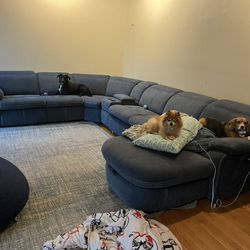 Large Navy Blue Sectional