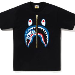 3XL | BAPE ABC Camo Milo Shark Tee (SS25) Black/Blue | A BATHING APE