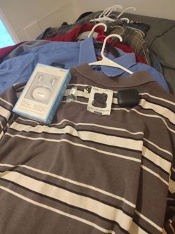 For sale 10 men's polo shirts dress shirts different sizes one XL 2XL 4XL asking $40 moving soon