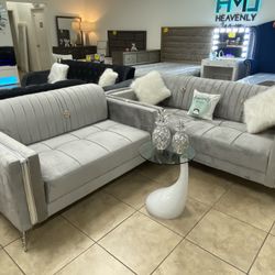 Sofa, Loveseat & Pillows. $39 Down 