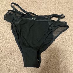 New  Small Black Dolls Kill Strappy Goth Gothic Panty Lingerie 