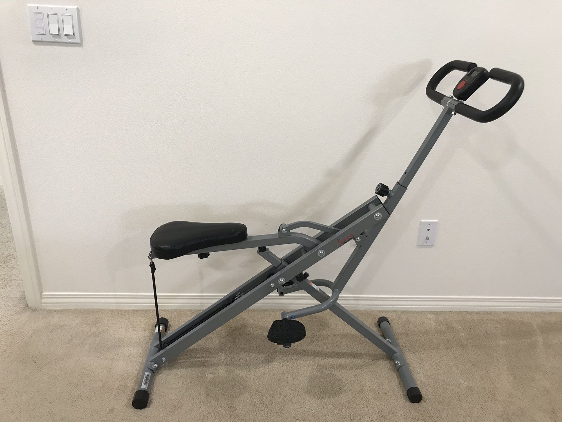 Sunny Health & Fitness Squat Assist Row N Ride™ Trainer for Glutes Workout