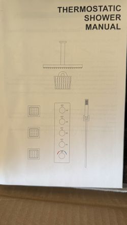 Thermostatic shower 3 Head Units Brand New