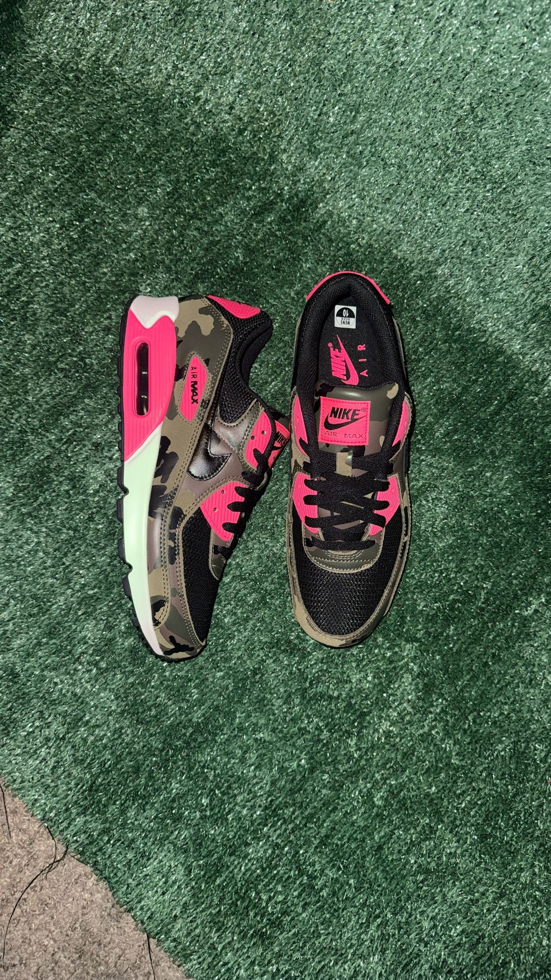 Air Max Pink And Camo Size 10
