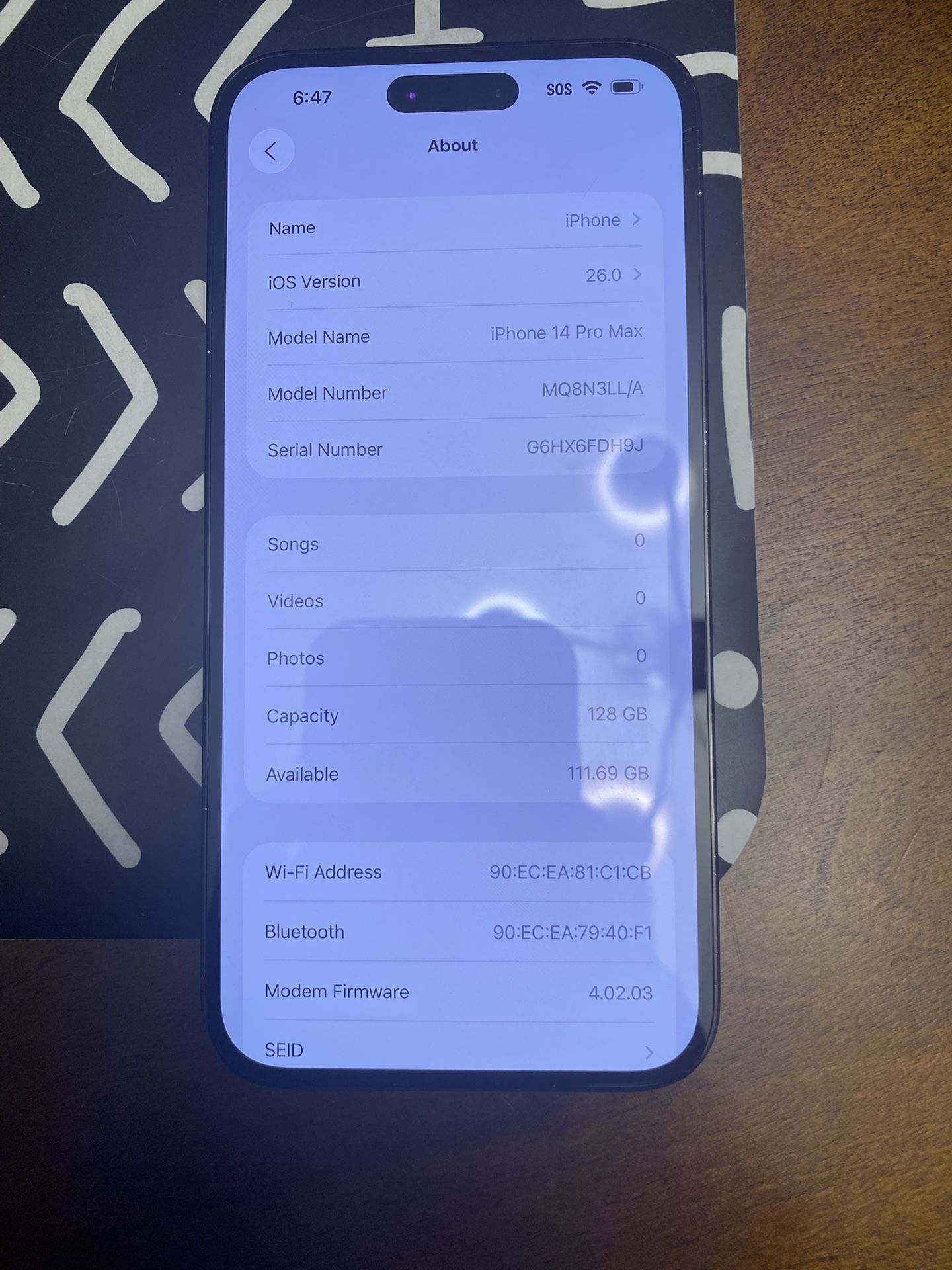 iPhone 14 Pro Max 128gb (AT&T Locked)