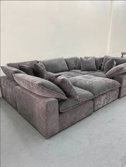 BRAND NEW CHARCOAL GREY MODULAR SECTIONAL CLOUD SAME DAY DELIVERY