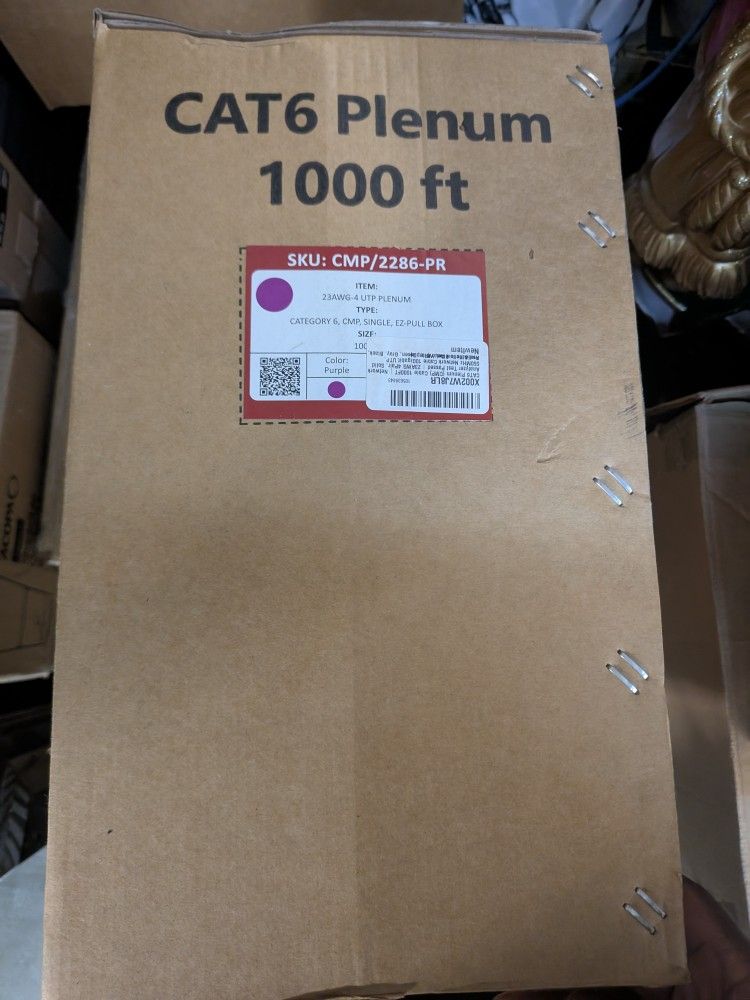Cat6 Plenum Cable