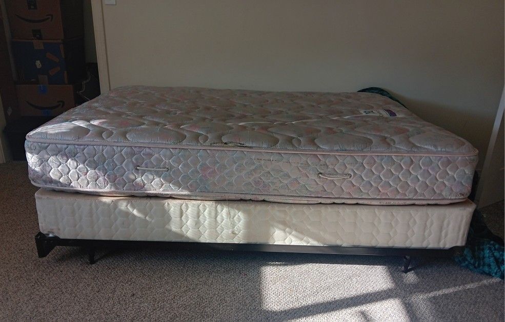Full Mattress, Box Spring, And Frame