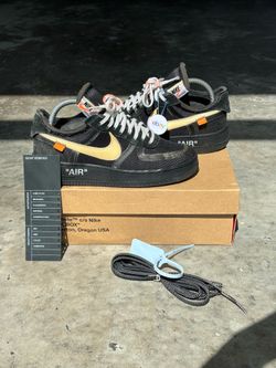 Off-white x Nike Air Force 1 ‘Black’ Size 7